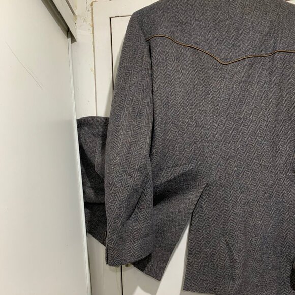 VINTAGE PENDLETON WESTERN LONG TWEED SPORT JACKETS SIZE L - Picture 11 of 13